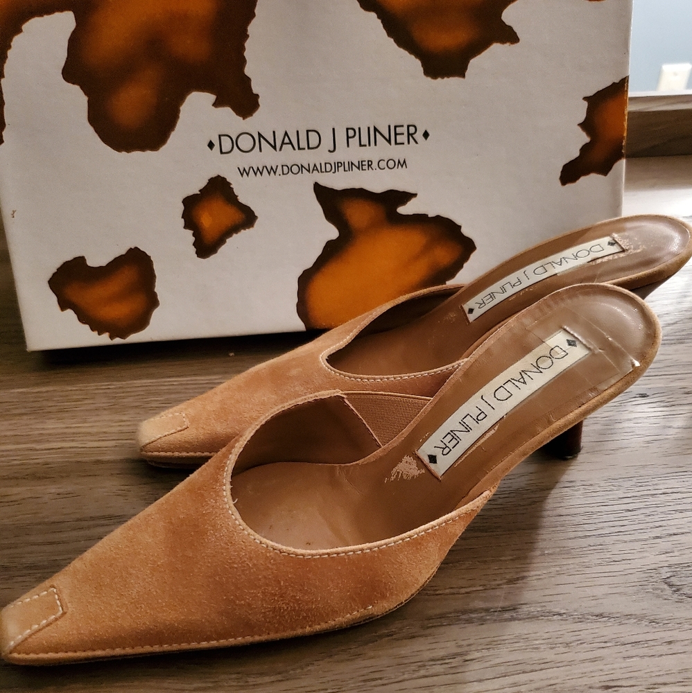 Donald Pliner Suede Mules